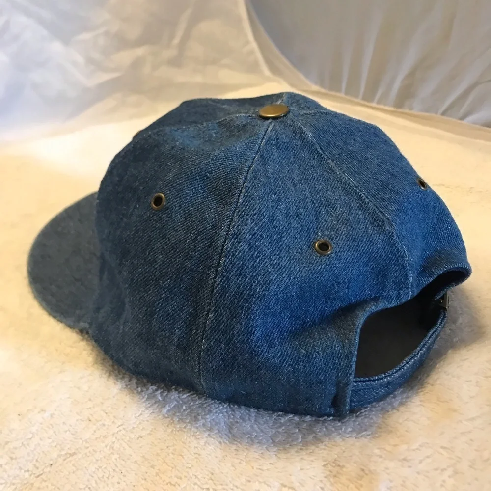 Faded Glory Adjustable faux Blue Jean Ball Cap